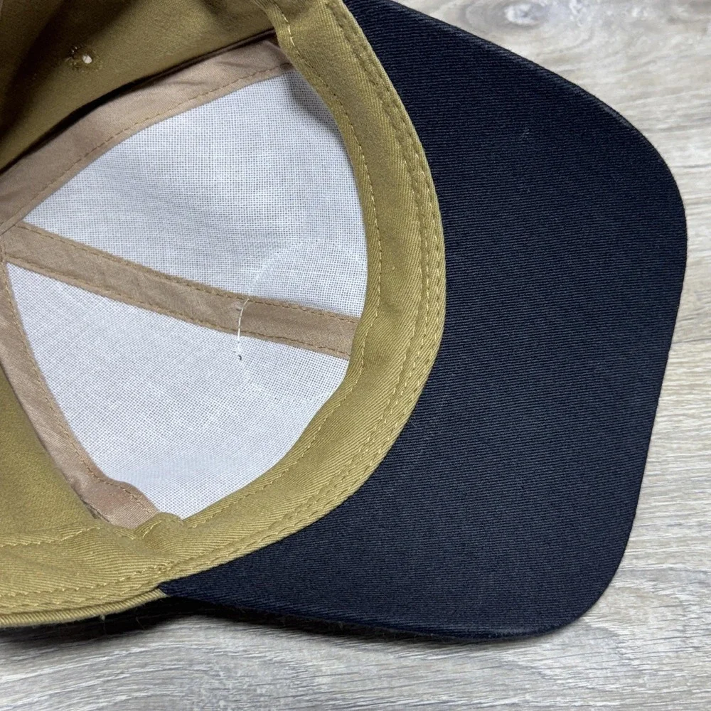 Guntec USA Hat Cap‎ Strap Back Mens Khaki Black Patch Embroidered Advertising